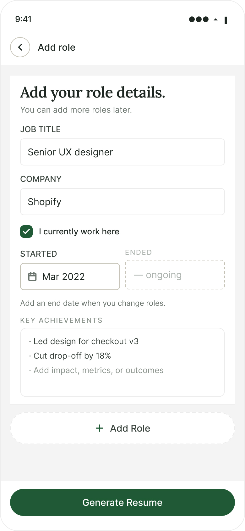 Manual · current role