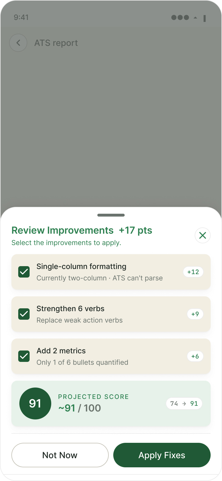 Auto-fix preview