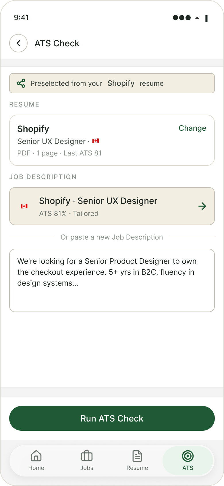 Ready · Shopify + Shopify JD