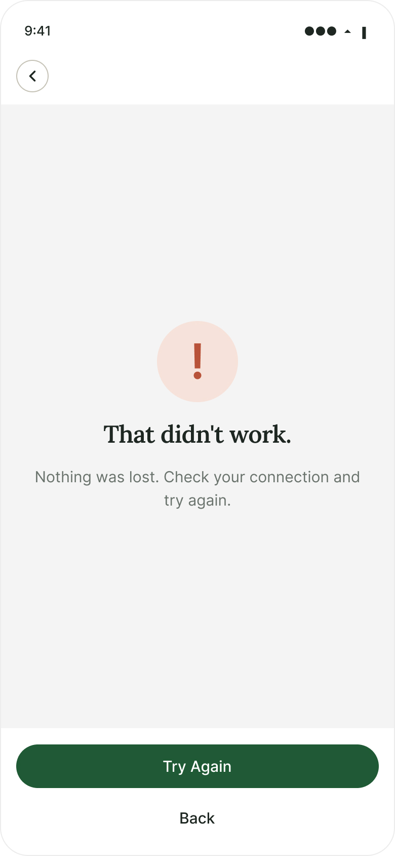 Error · Something went wrong