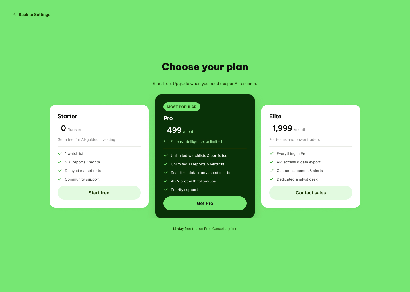 HF · Paywall — Plans
