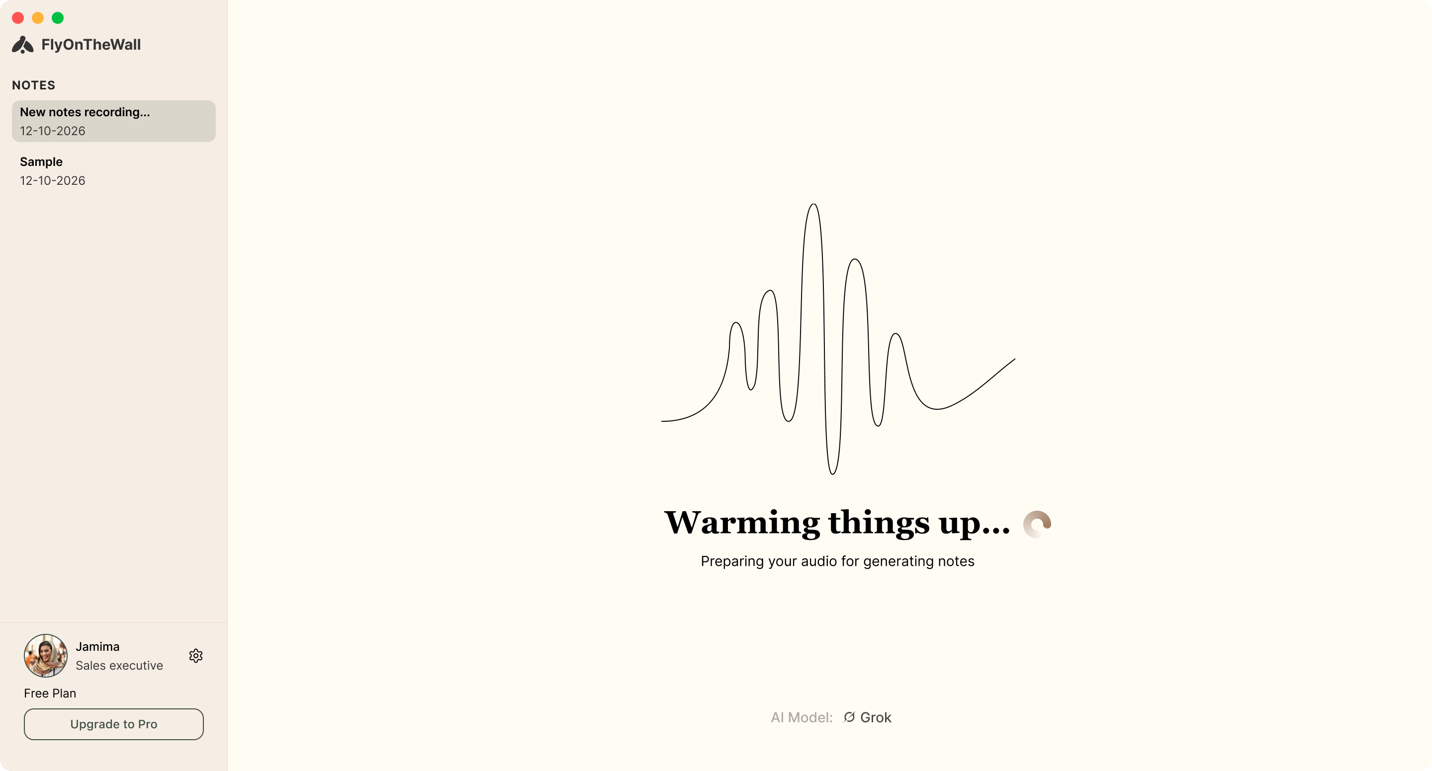 Warming up
