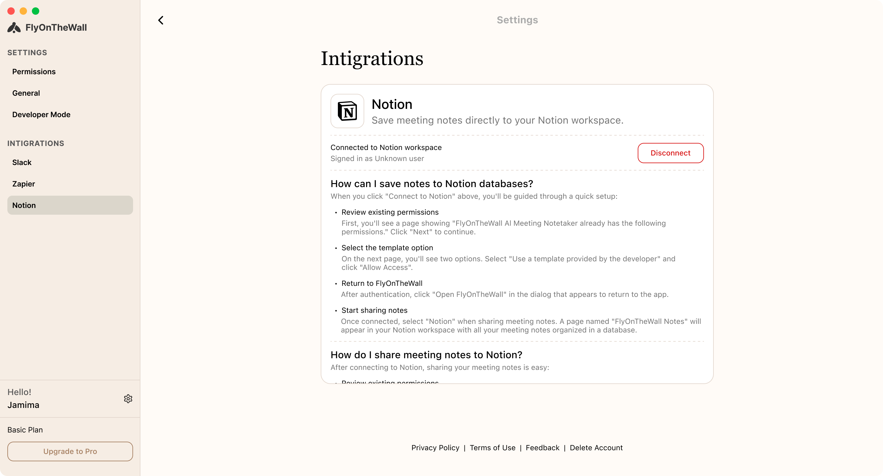 Integrations · Slack