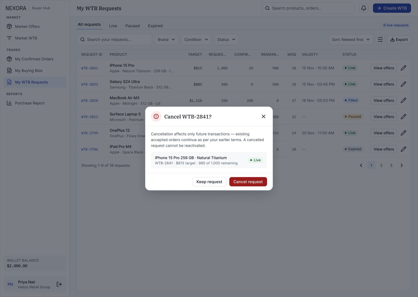 B3f · Dialog — Cancel WTB
