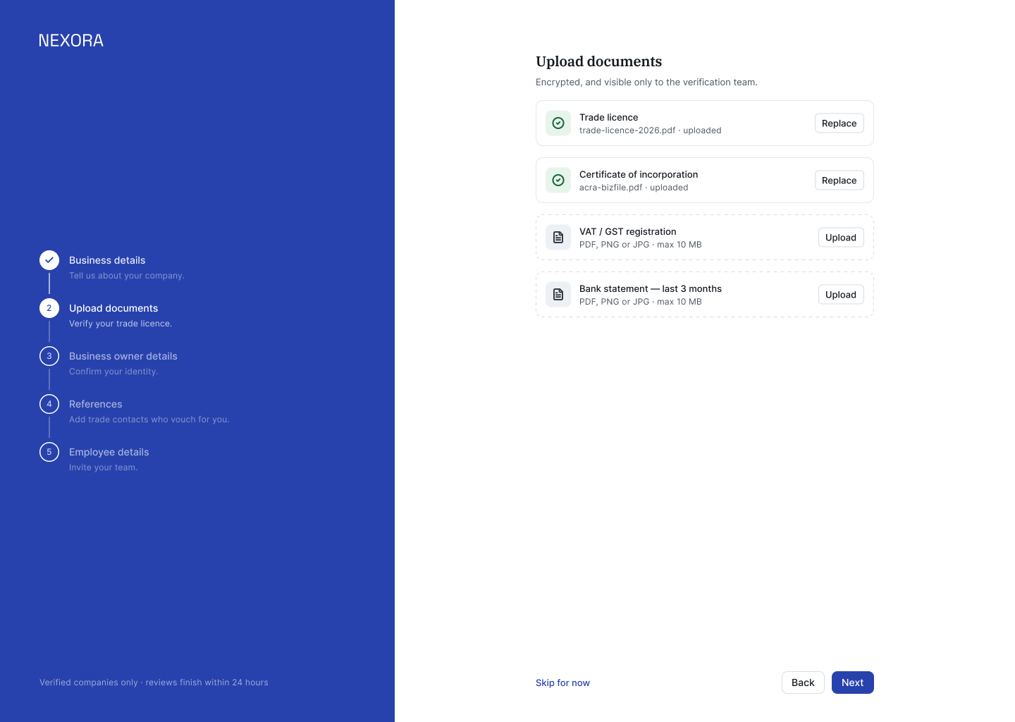 L07 · Onboarding — Upload Documents