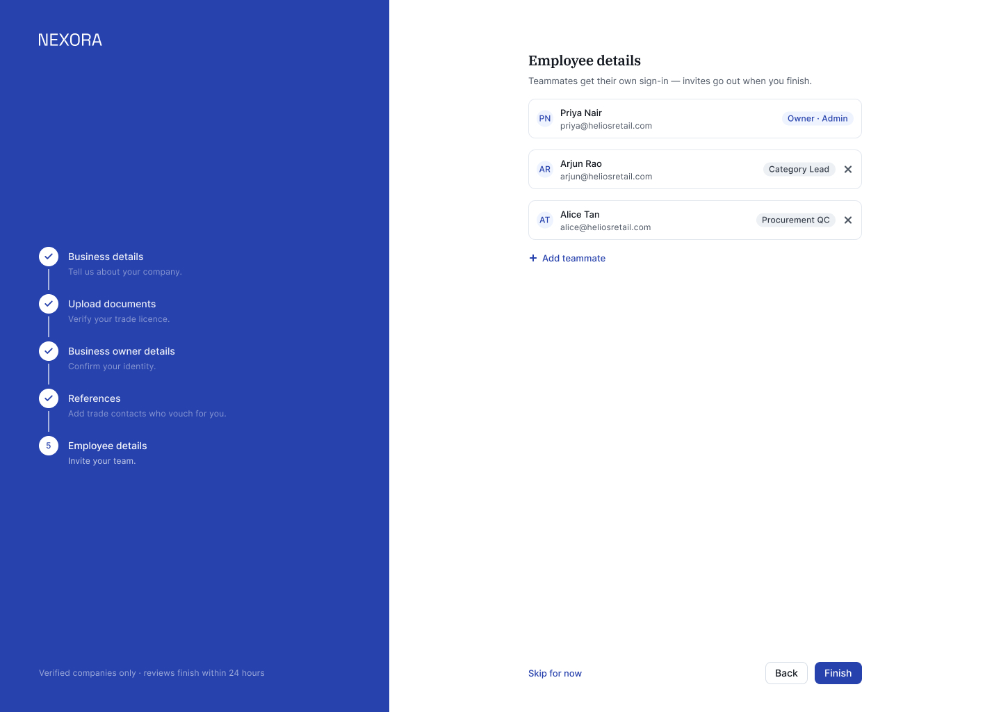 L10 · Onboarding — Employee Details