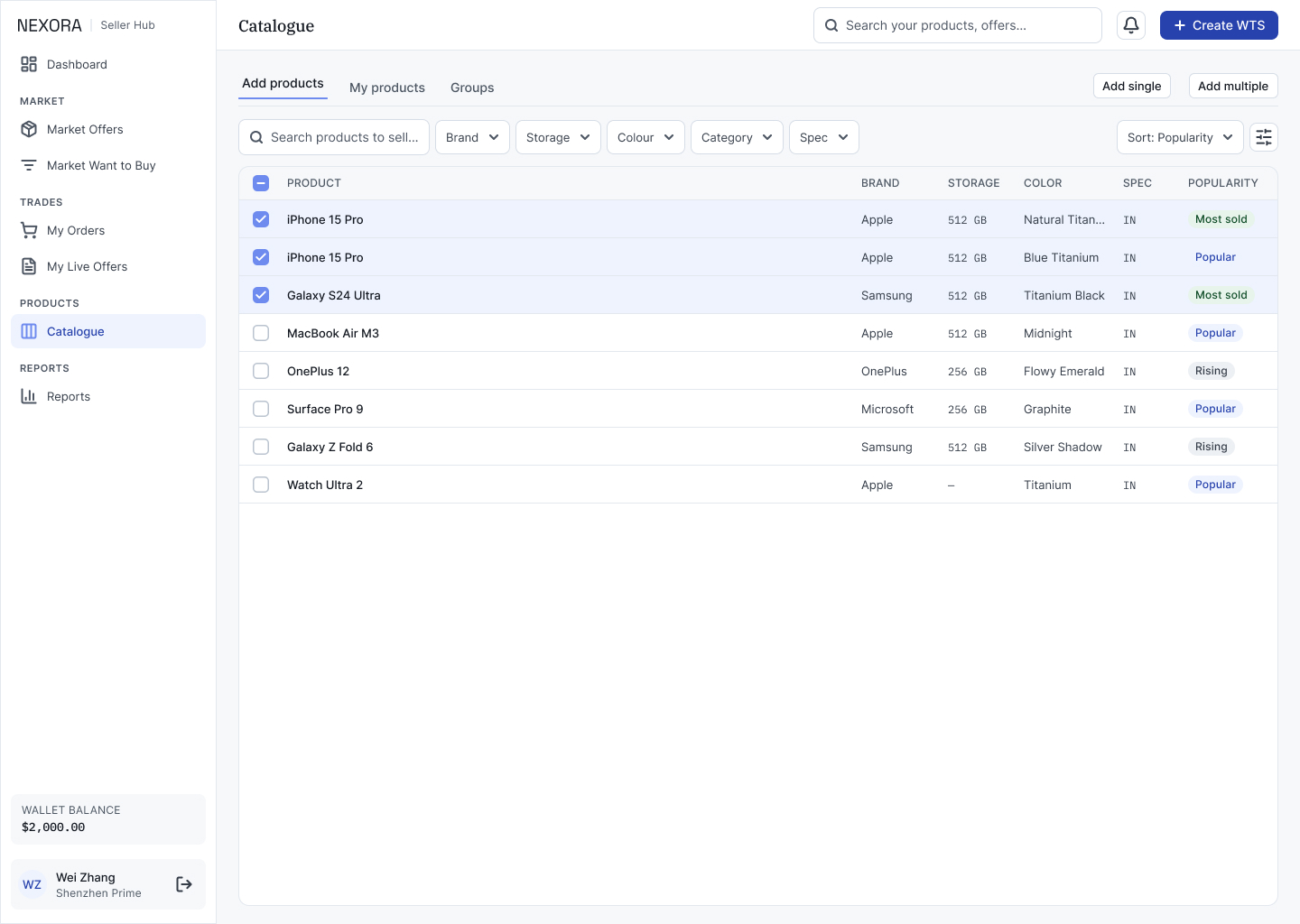 S6 · Catalogue — Add Products